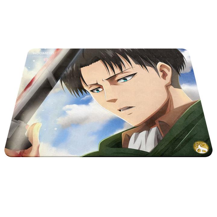 ماوس پد هومرو مدل A3375 طرح انیمه اتک آن تایتان لیوای Hoomero Attack On Titan Anime Levi A3375 Mousepad